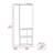 Mila Bathroom Cabinet, Two Interior  Shelves, Two External Shelves, Single Door Cabinet -Smokey Oak-68223479