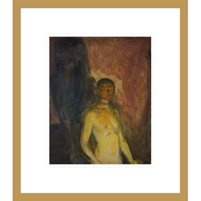 Self-Portrait in Hell by Edvard Munch -Framed Giclee Print