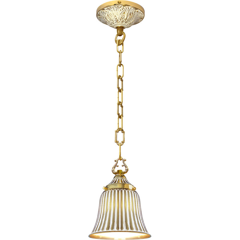 Fidler 1 - Light LED Cone Pendant, White Patina Gold, White Patina Gold, White Patina Gold