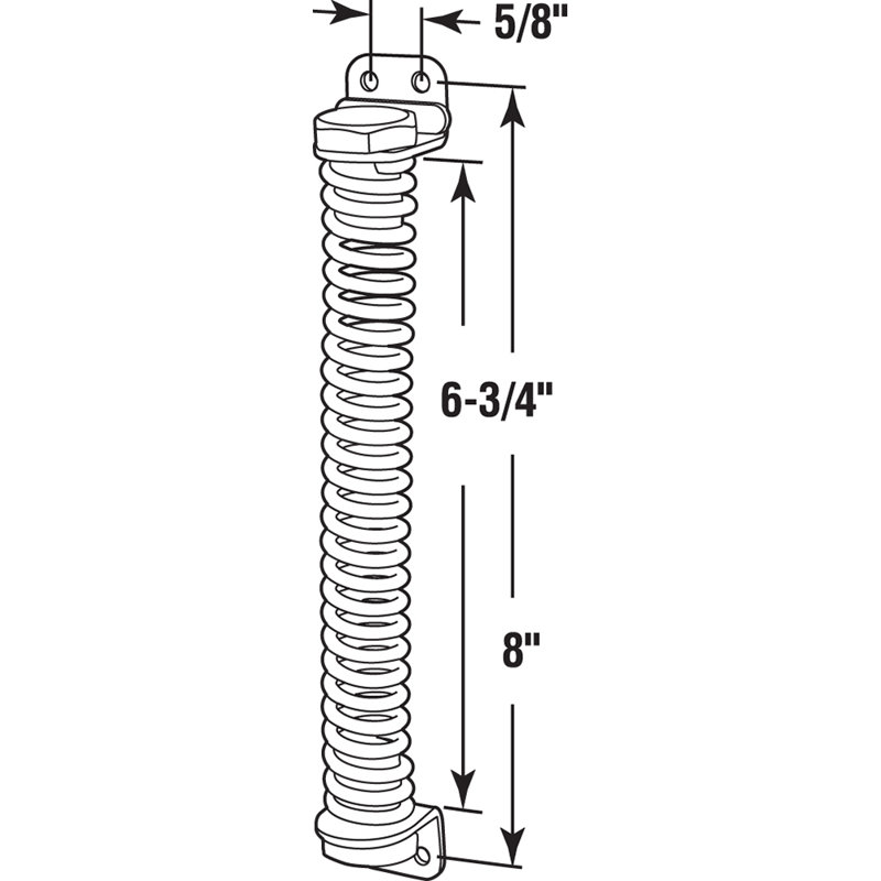 Prime-Line 8.25" H x 3.3" W Spring Single Door Hinge