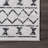 Oscar Geometric Machine Washable Area Rug for Living Room Bedroom Dining Room Kitchen, White/Charcoal-727924933