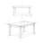 Eastwood 66"W Solid Wood Contemporary Rectangle Dining Table, Seats 6-1259172457