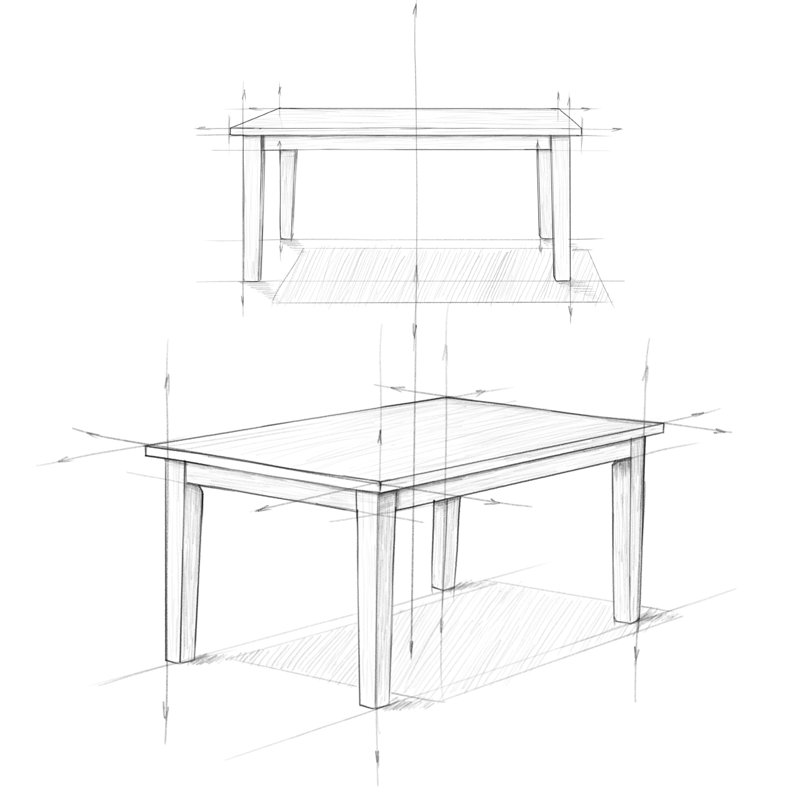 Eastwood 66" Oak Rectangular Contemporary Dining Table
