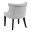 Chaise chic avec dossier courbé et coussin en mousse pour les chambres à coucher-572030663