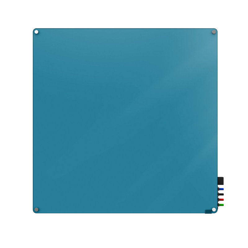 Panneau de verre mural Harmony, 48 po x 96 po, Bleu