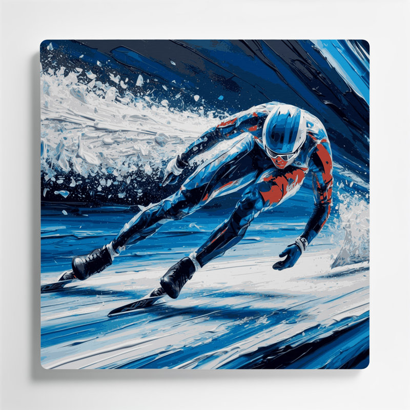 Art mural gris en métal Sports, H 12 po x l 12 po x P 0,05 po