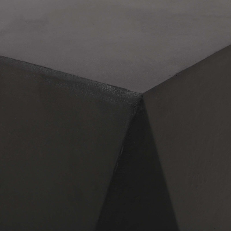 Table d'appoint Elyas, Noir mat