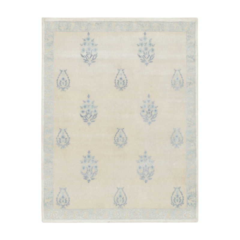 Handmade Silk Geometric Area Rug