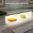 48'' W Tempered Glass Standing Desk with LED  & USB Ports-331682499