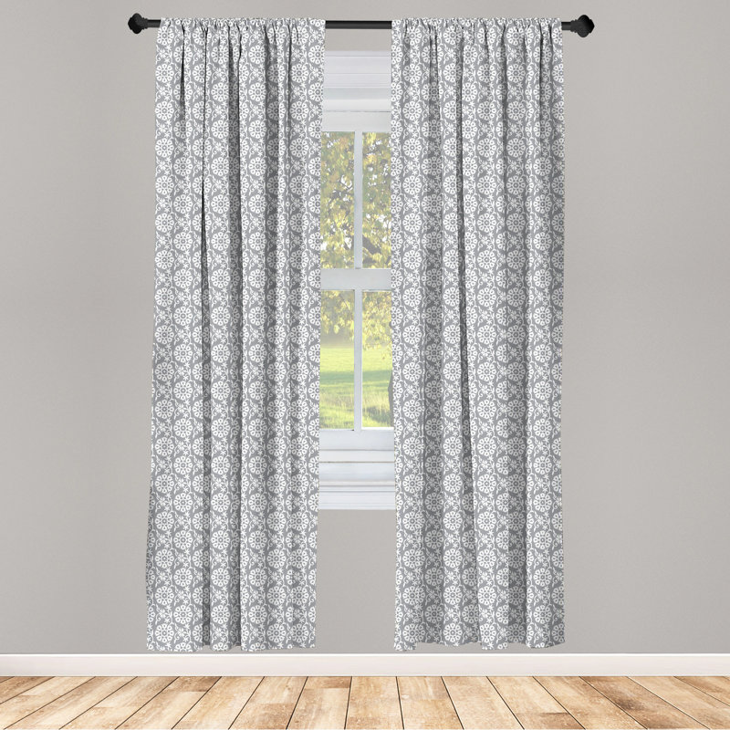 Semi-Sheer Rod Pocket Curtain Panels, 28" x 63"
