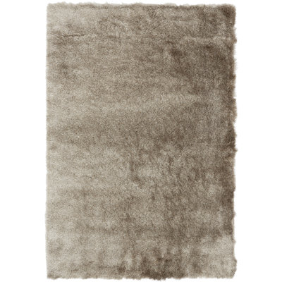 Makaila Silky Shaggy Mocha Area Rug
