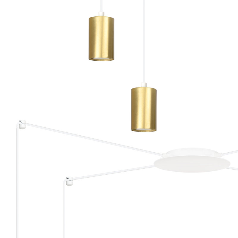 Cadi 4 - Light Cluster Pendant, White, Gold