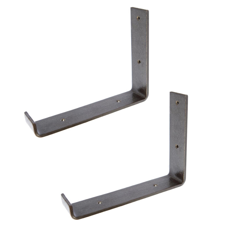 Hammer & Tongs - Scaffold Board Iron Shelf Bracket - D235mm - Raw