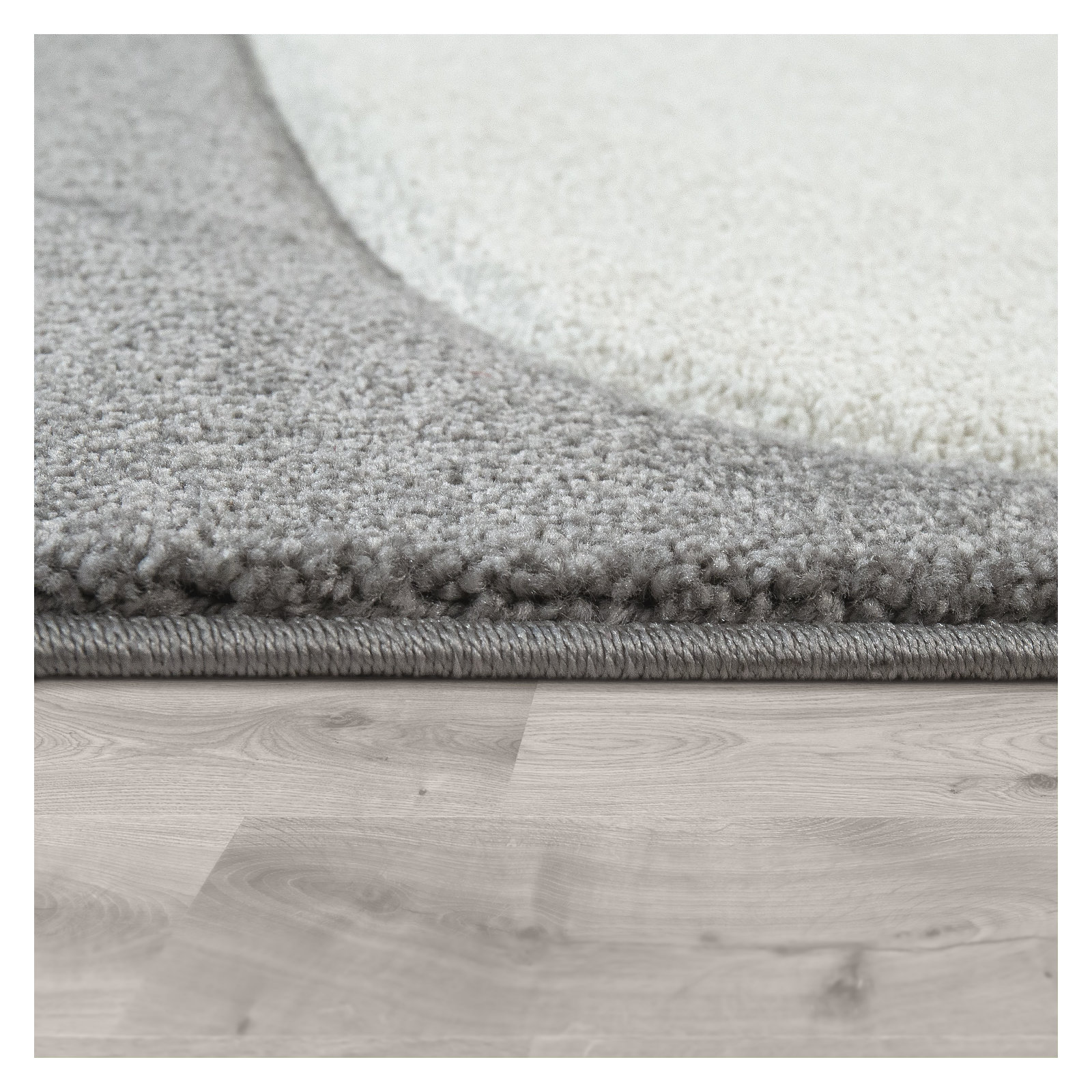 Hotwells Area Rug in Gray/White, Rectangle 5'3" x 7'7"