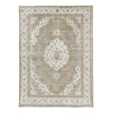 Rug & Kilim’S -Inspired Rug In Rich Green With Gold Floral Motifs