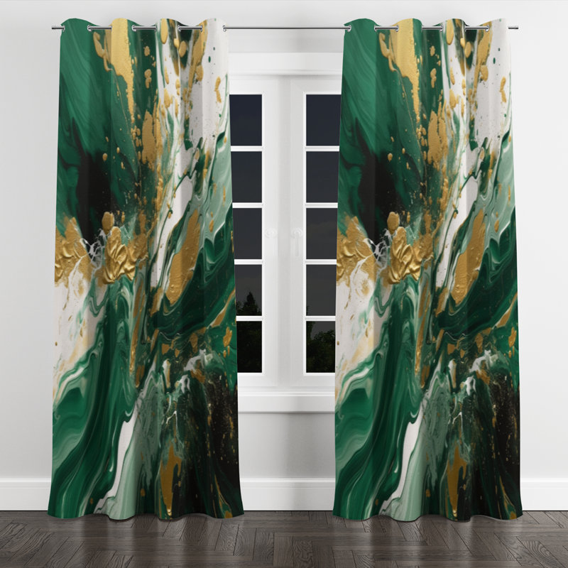 Auriya - Modern Grommet Curtain - Velvet Room Darkening - 1 panel, 52" W x 63" L, Silver Grommets