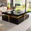 Table basse moderne carrée avec rangement à 4 tiroirs 43,3 po-257769017