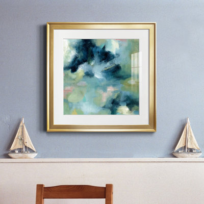 Jardin d'eau - peinture encadrée