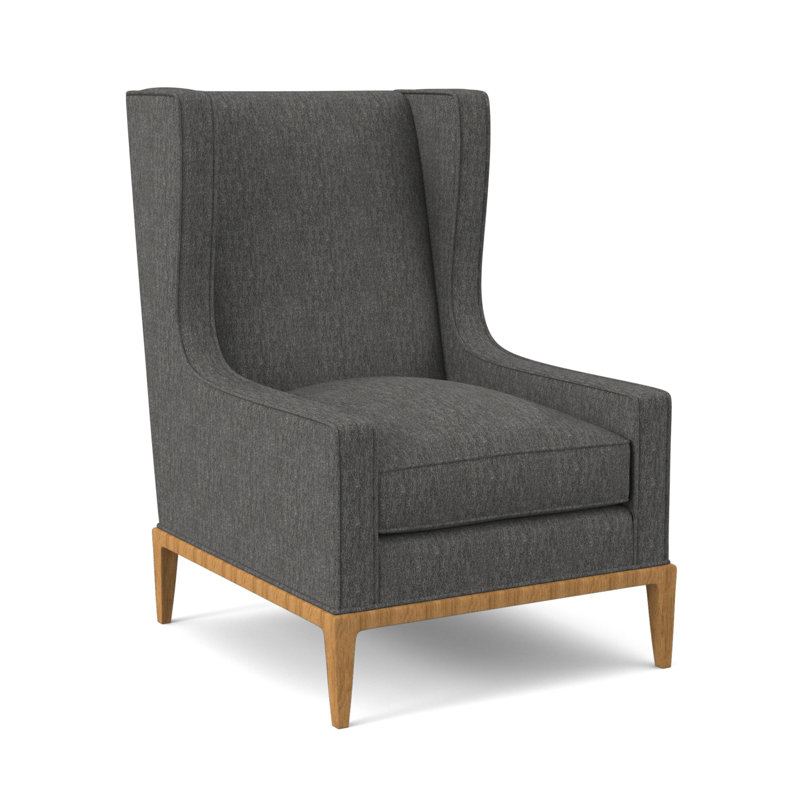 Fauteuil à oreilles 28 po Claxton, ambre, Ébène Margaret