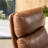 Mid-Century Modern Leatherette Armchair With High Back And Padded Arms-1504232739