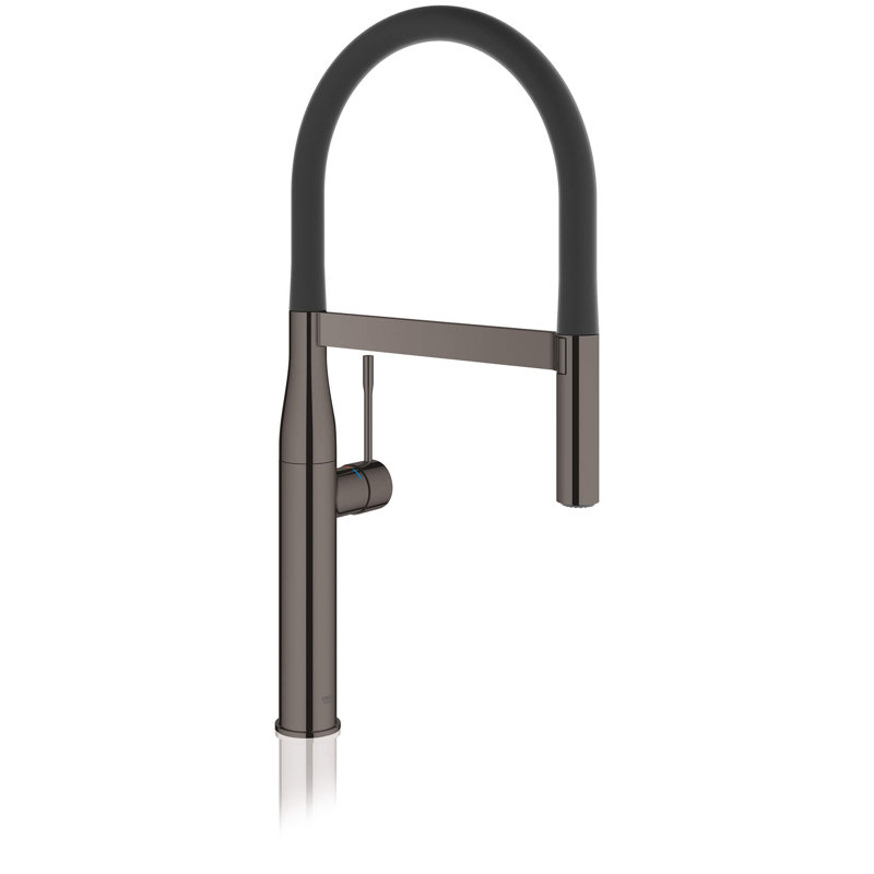 Essence New Single Handle Kitchen Faucet with SilkMove® and with Accessories, Hard Graphite