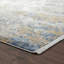 Tapis bleu / doré à motif abstrait Sema-998317237