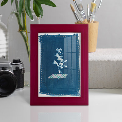 Impression sur cadre photo Cyanorphe Pressed Leaves I