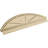 Segment Arch 4 Spoke Signature Urethane Combination Pediment, Primed Tan-113025193-102752426