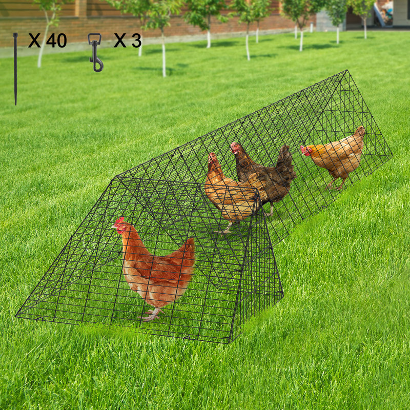 Chicken Run, 61cm H x 398.8cm W x 99.1cm D