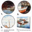 Port Portside Reflection Pointillism I sur impression sur toile-1231934666-1231934668