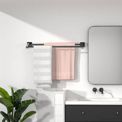 Double Towel Bars for Bathroom