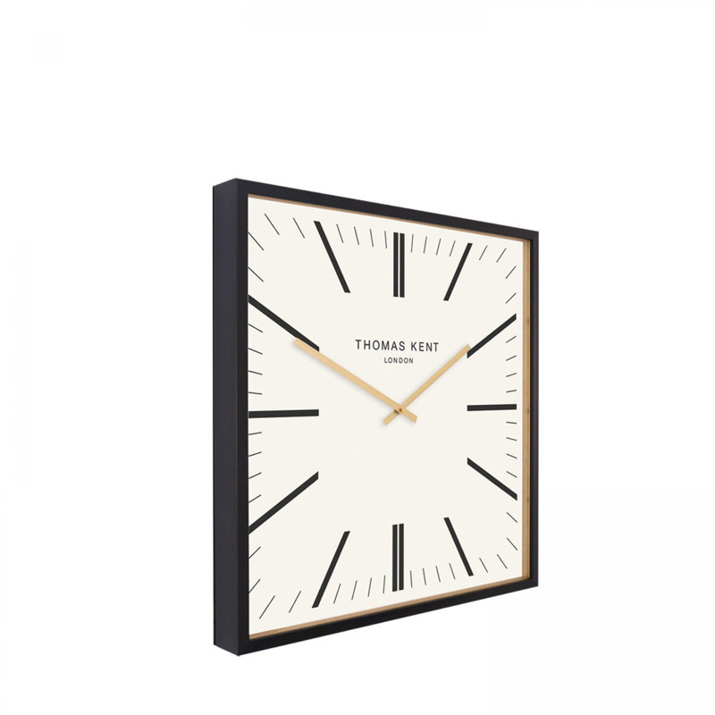 Garrick Wall Clock, White, 41cm H x 41cm W x 4cm D