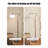 Mid-Century Style Walnut & Silk Floor Lamp