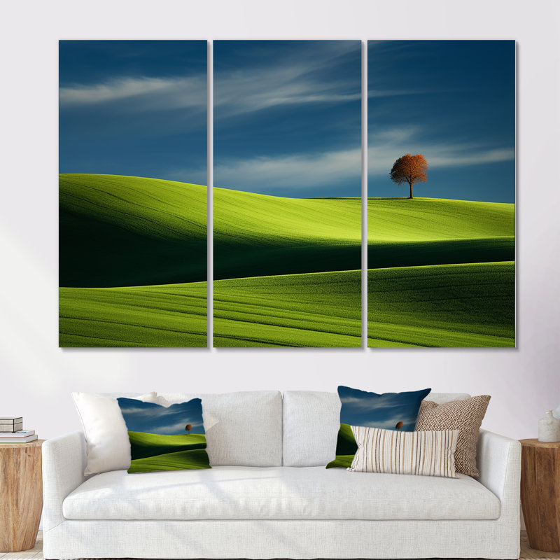 «Green», Meadow, Toile tendue, H 40 po x l 60 po x P 1 po