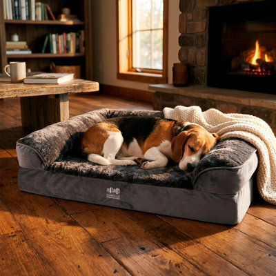Harbour Housewares - Non-Slip Waterproof Dog Bed