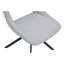 Ensemble de 4 chaises de salle à manger pivotantes l 18,5 po x P 24,8 po x H 34,65 po Jetnex