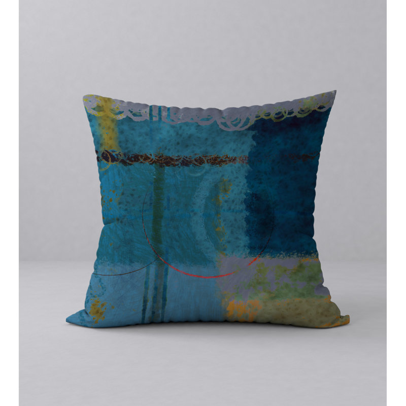 Abstract Reversible Throw Pillow, 20" x 20"