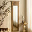 Miroirs muraux rectangulaires en bois massif