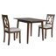 Table de salle à manger pliante de 29 à 45 po avec pieds en bois d'hévéa, espace pour la chambre, table de salle à manger de style américain moderne et moderne d'une capacité de poids de 250 lb, cuisine rectangulaire extensible, design-982298268