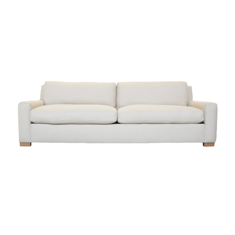 84" Square Arm Sofa with Reversible Cushions, 84", Penelope Golden, Black