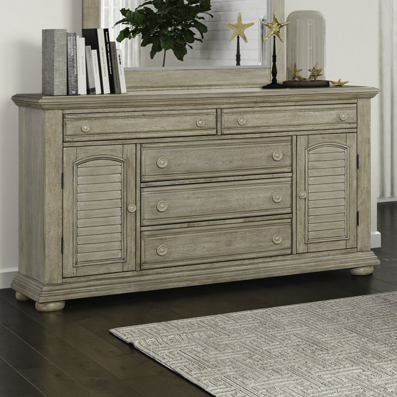 Commode 2 tiroirs 5 portes