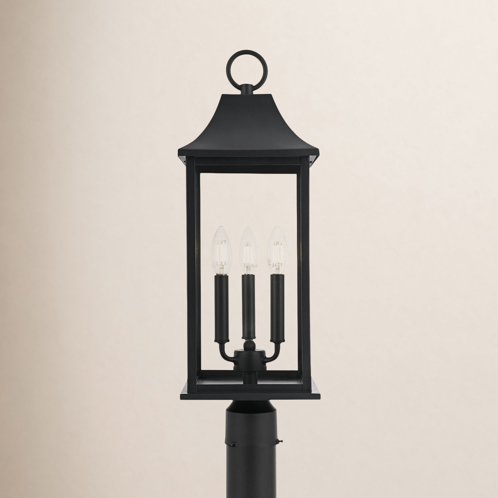 8" x 24" Iron Outdoor Post Light