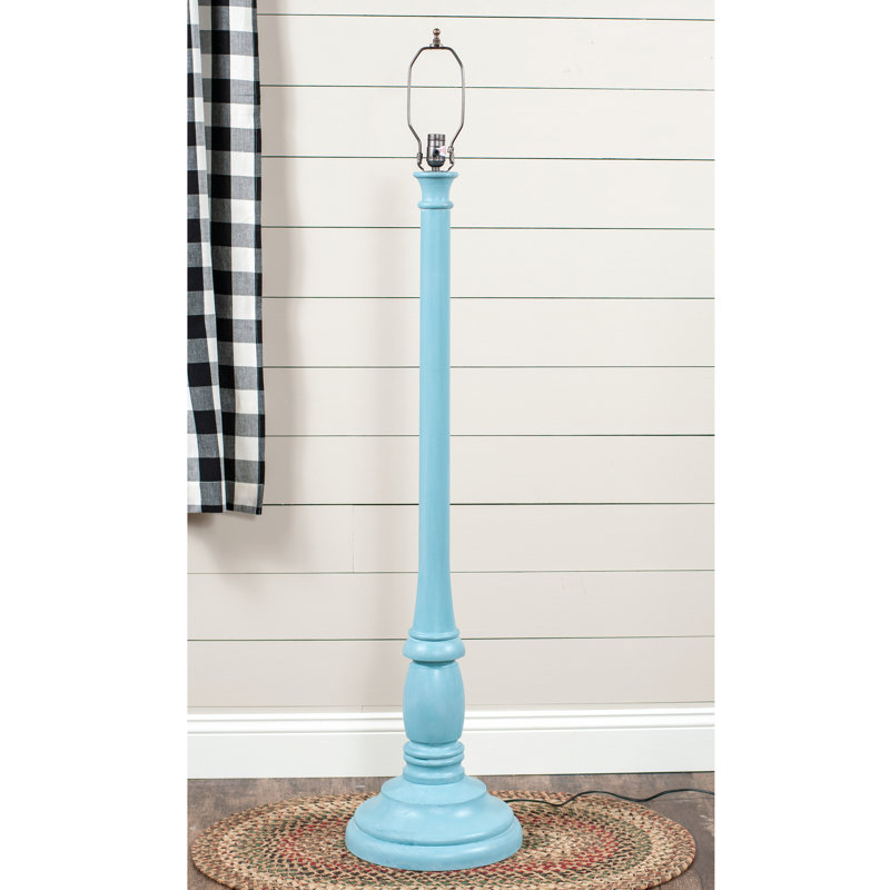 Base de lampe sur pied 59 po Hauer, Bleu brumeux