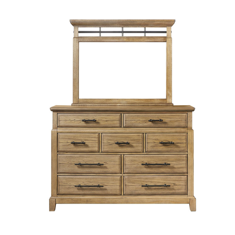 Commode 9 tiroirs - Finition caramel