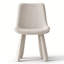 Chaises d'appoint modernes rembourrées avec silhouette incurvée-1769292952