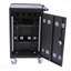 Station de charge mobile 30 + 2Bay pour tablette Chromebook et ordinateur portable avec multiprise incluse, assemblage requis - Noir