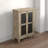 Kelvin 2-Door Solid Wood Glass Accent Cabinet-180030366