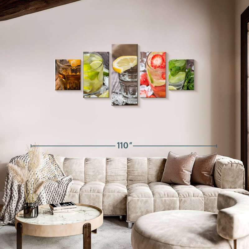 Cocktail Variety, 36" H x 80" W