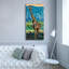 «Regal Giraffe 1» par Carolee Vitaletti, art mural sur toile, 30 po x 60 po