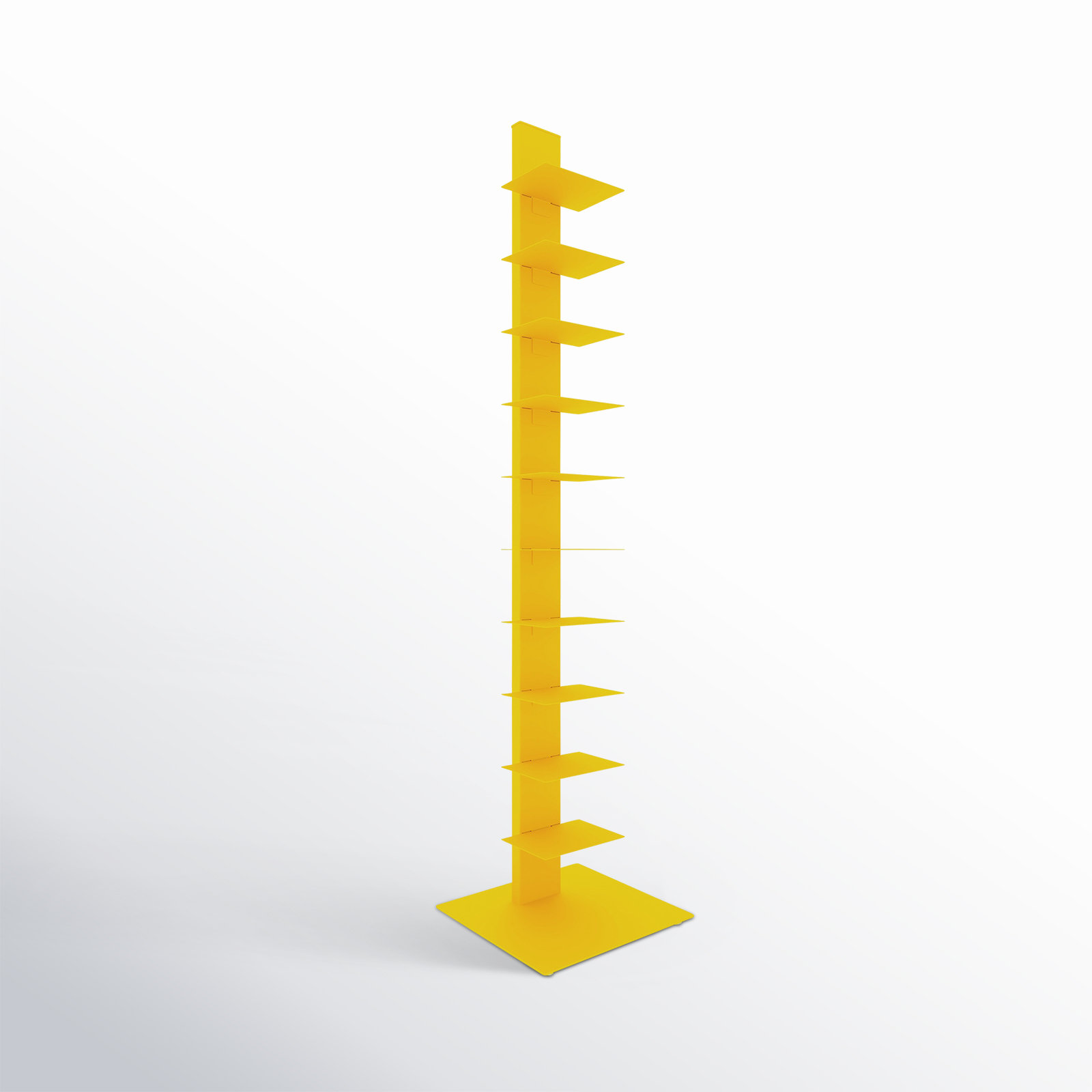 Ajax 14" Steel Bookcase, Yellow
